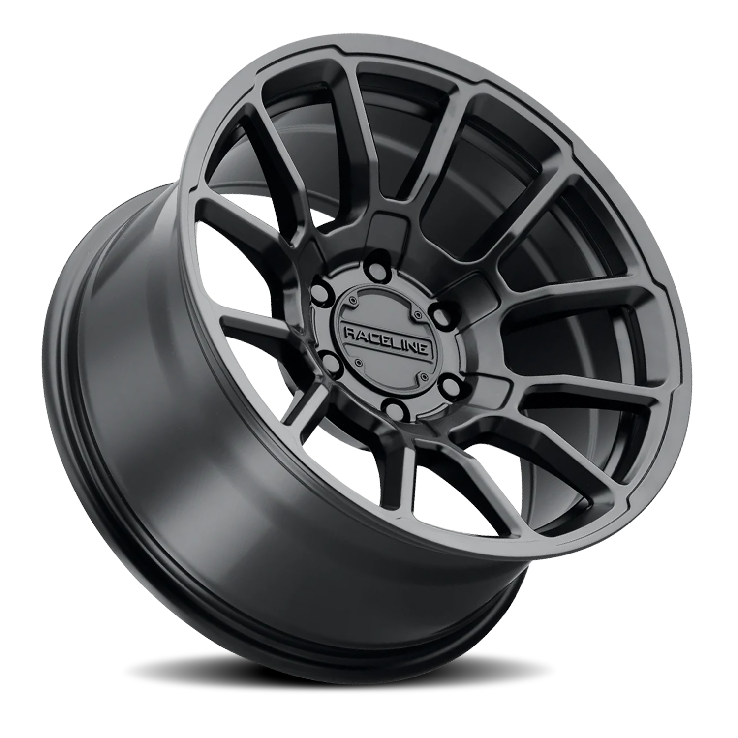 RACELINE | Aluminum Wheels | Aluminum Wheels 20x10 Gauge 950B Satin Black Multi Spoke -19 Offset 5 on 127 Bolt Pattern 78.1 Bore Raceline | 950B-21050-19