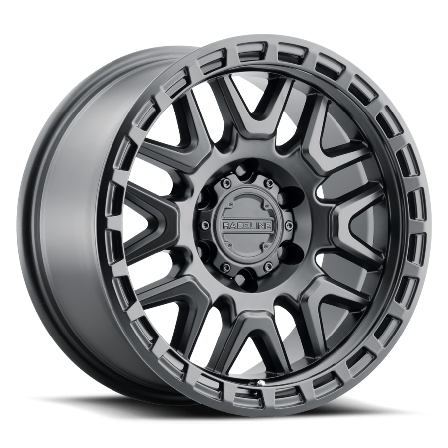 RACELINE | Aluminum Wheels | Aluminum Wheels 17x8.5 Krank 953B Satin Black 0 Offset 6 on 135 Bolt Pattern 87.1 Bore Raceline | 953B-78565-00