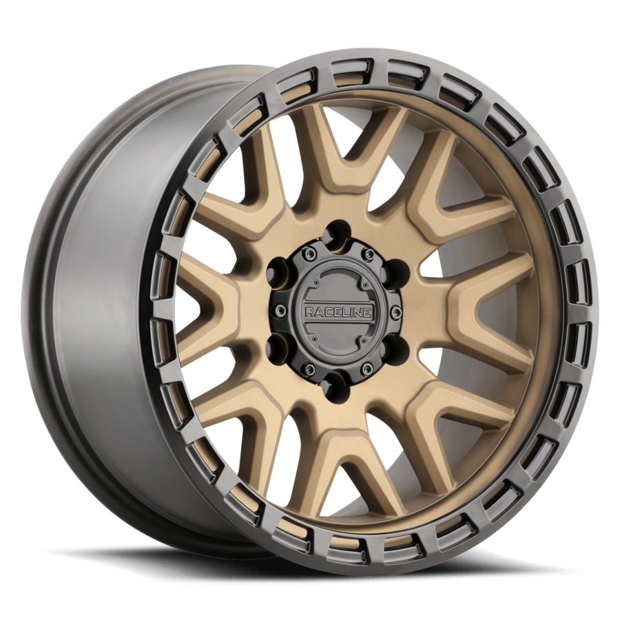 RACELINE | Aluminum Wheels | Aluminum Wheels 17x9 Krank 953BZ Satin Bronze -12 Offset 5 on 127 Bolt Pattern 78.1 Bore Raceline | 953BZ-79050-12