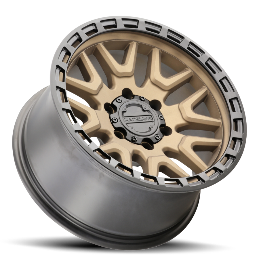 RACELINE | Aluminum Wheels | Aluminum Wheels 17x9 Krank 953BZ Satin Bronze -12 Offset 5 on 127 Bolt Pattern 78.1 Bore Raceline | 953BZ-79050-12