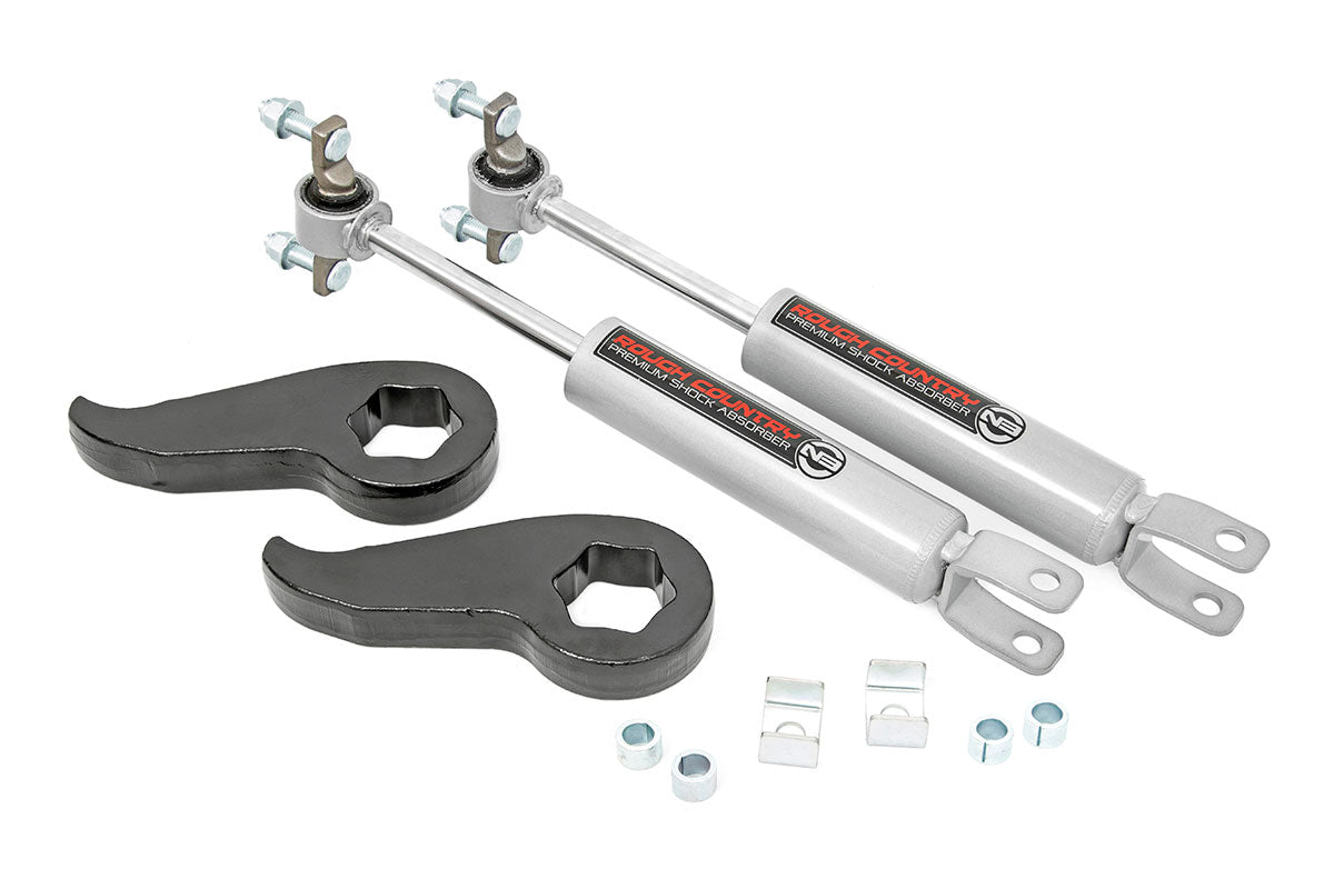 1.5-2 Inch Leveling Torsion Bar Keys w/N3 Shocks 20 Silverado/Sierra 2500HD/3500HD Rough Country