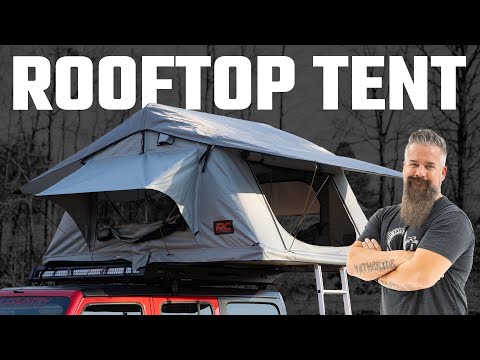 Rough Country | Roof Top Tent | Roof Top Tent Rack Mount 12 Volt Accessory w/Ladder Extension and LED Light Kit Rough Country | 99049