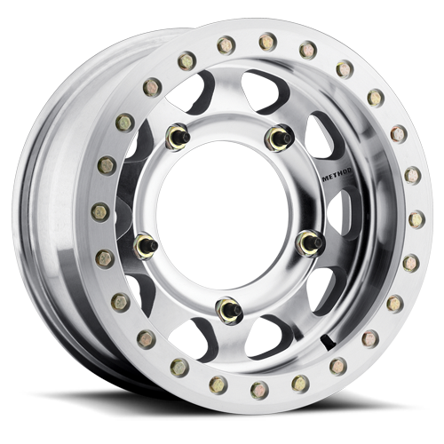 METHOD WHEELS | Aluminum Wheels 15x5.5 Buggy Beadlock MR101 Bolt Pattern 5 On 205 Offset -20 Lip Size 3.27 Raw Machined Method | MR10155519320B