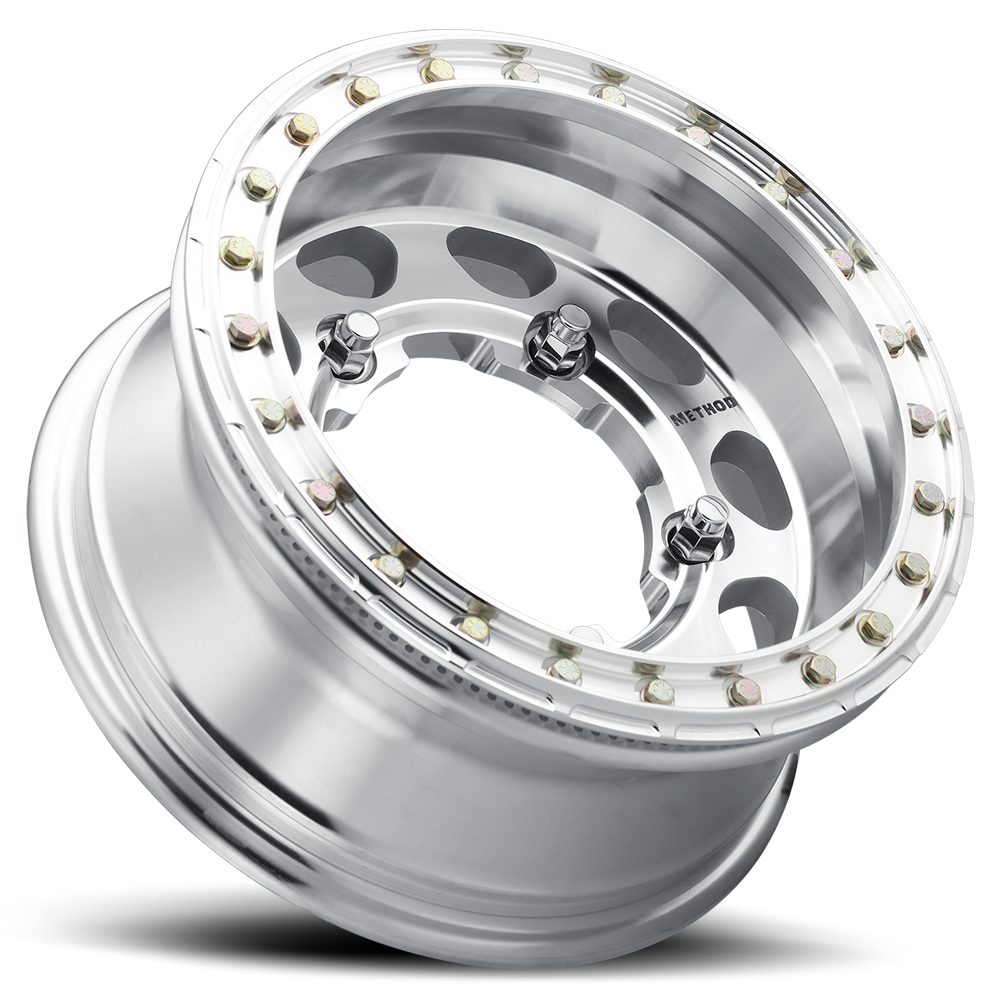 METHOD WHEELS | Aluminum Wheels 15x4.5 Buggy Beadlock MR103 Bolt Pattern 5 On 205 Offset -25 Lip Size 2.05 Raw Machined Method | MR10354519325B