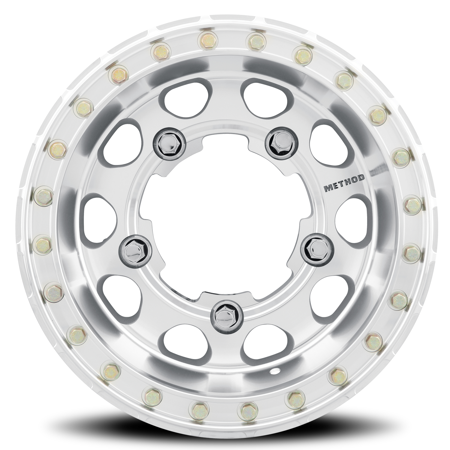 METHOD WHEELS | Aluminum Wheels 15x7 Buggy Beadlock MR103 Bolt Pattern 5 On 205 Offset -25 Lip Size 3.27 Raw Machined Method | MR10357019325B