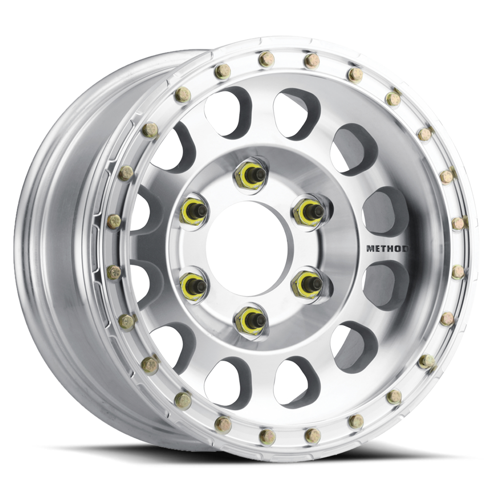 METHOD WHEELS | Aluminum Wheels 15x8 Beadlock MR103 Bolt Pattern 5 On 139.7 Offset -24 Lip Size 2.99 Raw Machined Method | MR10358055324BR