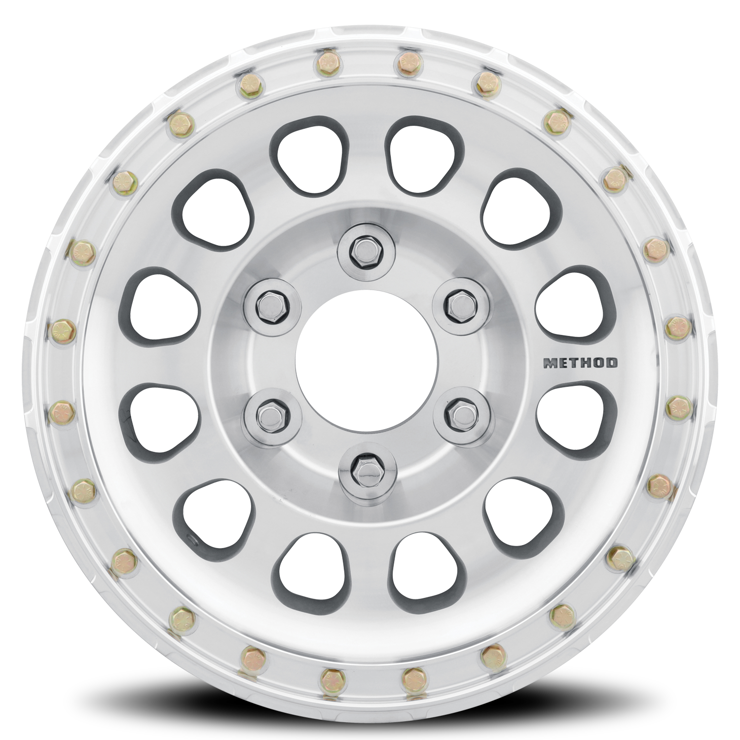 METHOD WHEELS | Aluminum Wheels 15x8 Beadlock MR103 Bolt Pattern 5 On 139.7 Offset -24 Lip Size 2.99 Raw Machined Method | MR10358055324BR