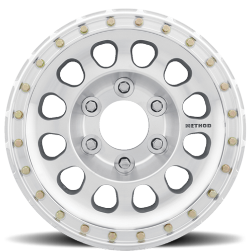 METHOD WHEELS | Aluminum Wheels 17x9 Beadlock MR103 Bolt Pattern 8 On 165.1 Offset -12 Lip Size 2.76 Raw Machined Method | MR10379080312B