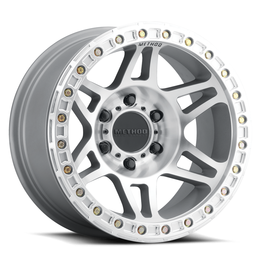 METHOD WHEELS | Aluminum Wheels 17x9 Beadlock MR106 Bolt Pattern 5 On 127 Offset -44 Lip Size 0 Machined SL Clear Coat Method | MR10679050344B