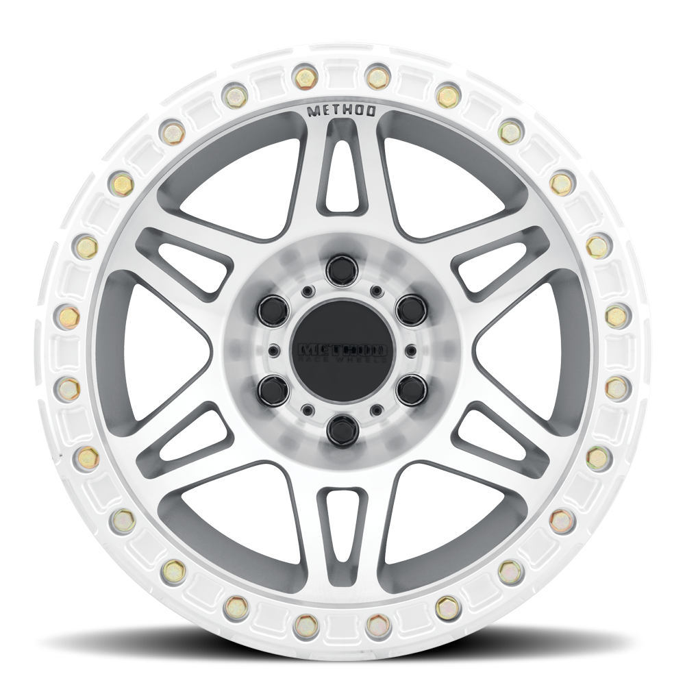 METHOD WHEELS | Aluminum Wheels 17x9 Beadlock MR106 Bolt Pattern 5 On 127 Offset -44 Lip Size 0 Machined SL Clear Coat Method | MR10679050344B