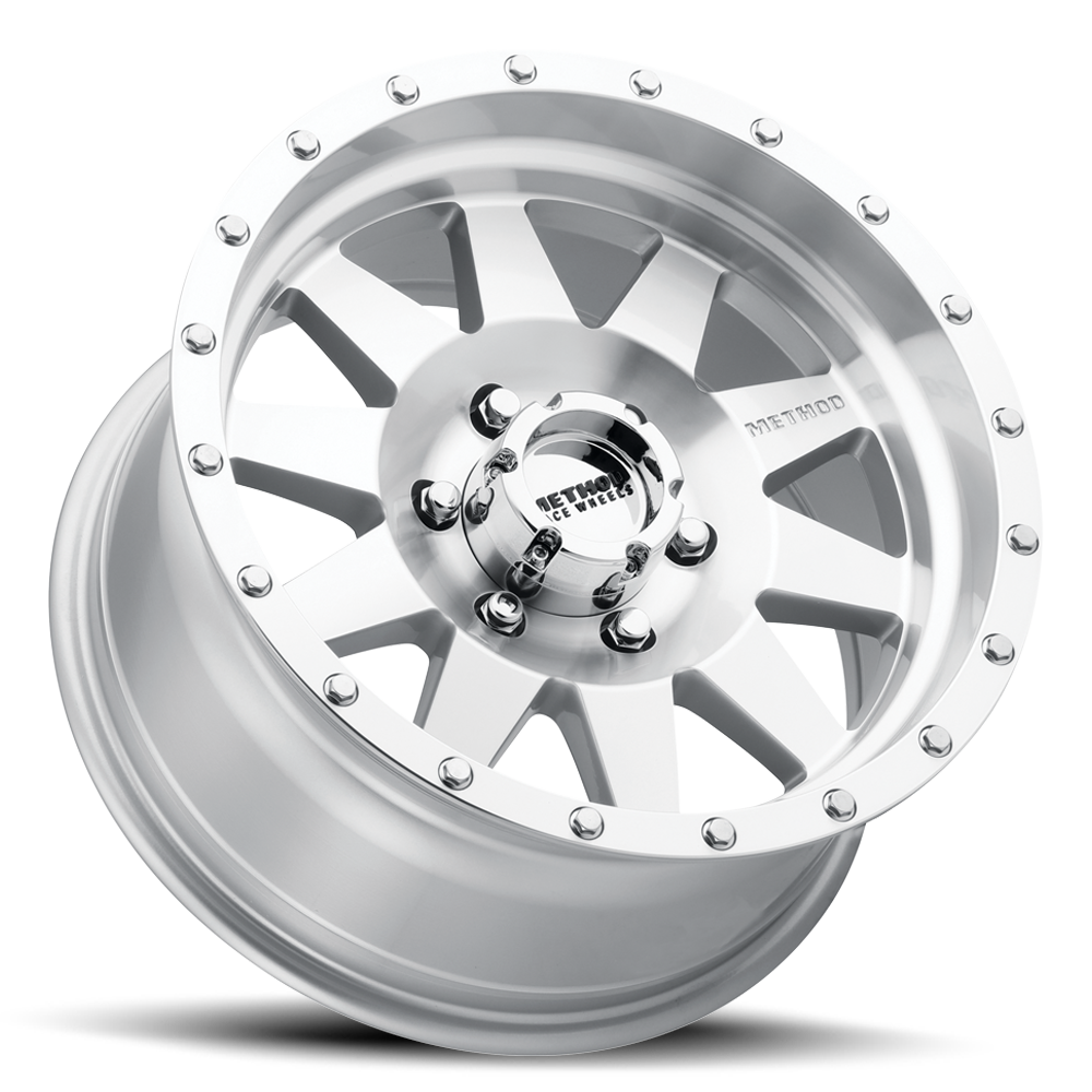 METHOD WHEELS | Aluminum Wheels 20x9 The Standard MR301 Bolt Pattern 6 On 139.7 Offset 18 Lip Size 1.85 Machined SL Clear Coat Method | MR30129060318