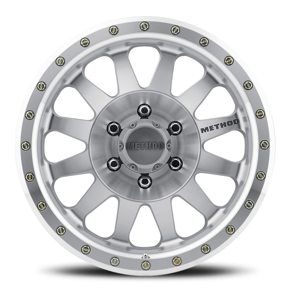 METHOD WHEELS | Aluminum Wheels 16x8 Double Standard MR304 Bolt Pattern 6 On 139.7 Offset 0 Lip Size 2.76 Machined SL Clear Coat Method | MR30468060300