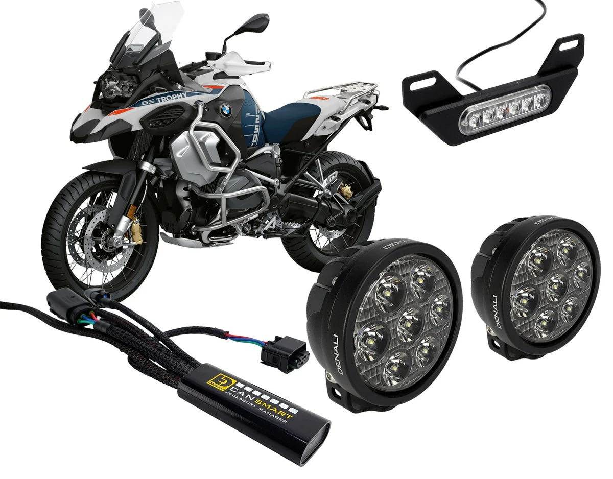 DENALI D7, B6 & Cansmart™ Lighting bundle for BMW R1250GS, GSA, RT, RS, R, & most R1200 models | DNL.07.KIT.001