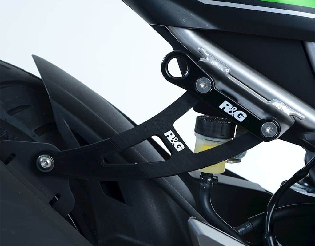 RG.EH0090BK R&G Exhaust Hanger BLACK for the Kawasaki Ninja 125 '19- & Z125 '19-